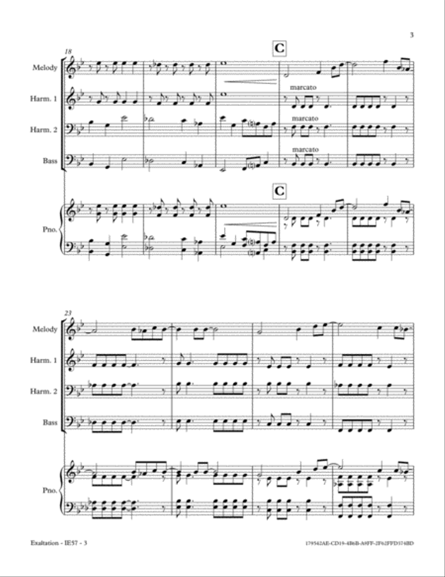 Exaltation Exaltation Small Ensemble scores gallery preview page 3