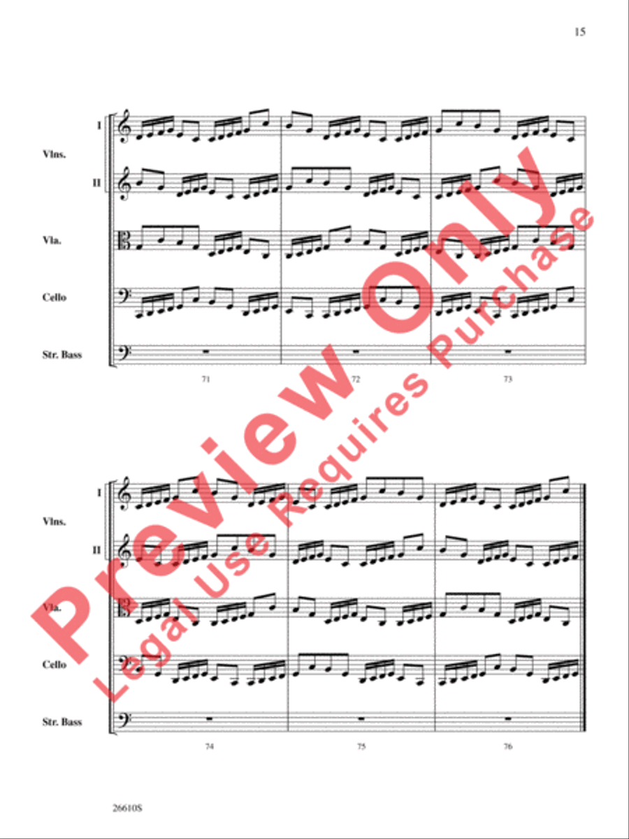 Bach's Lunch Bach's Lunch String Orchestra scores gallery preview page 16