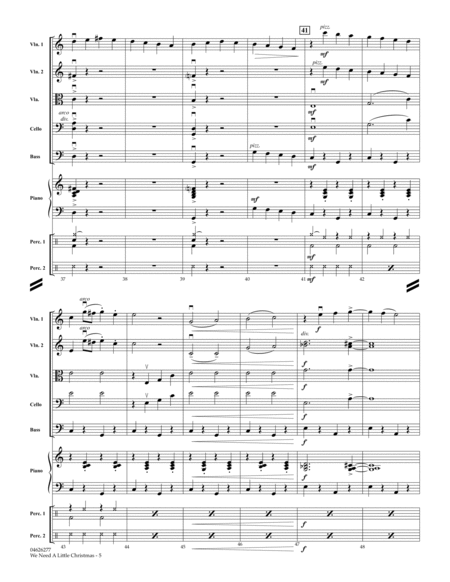 We Need A Little Christmas (from Mame) - Conductor Score (Full Score)