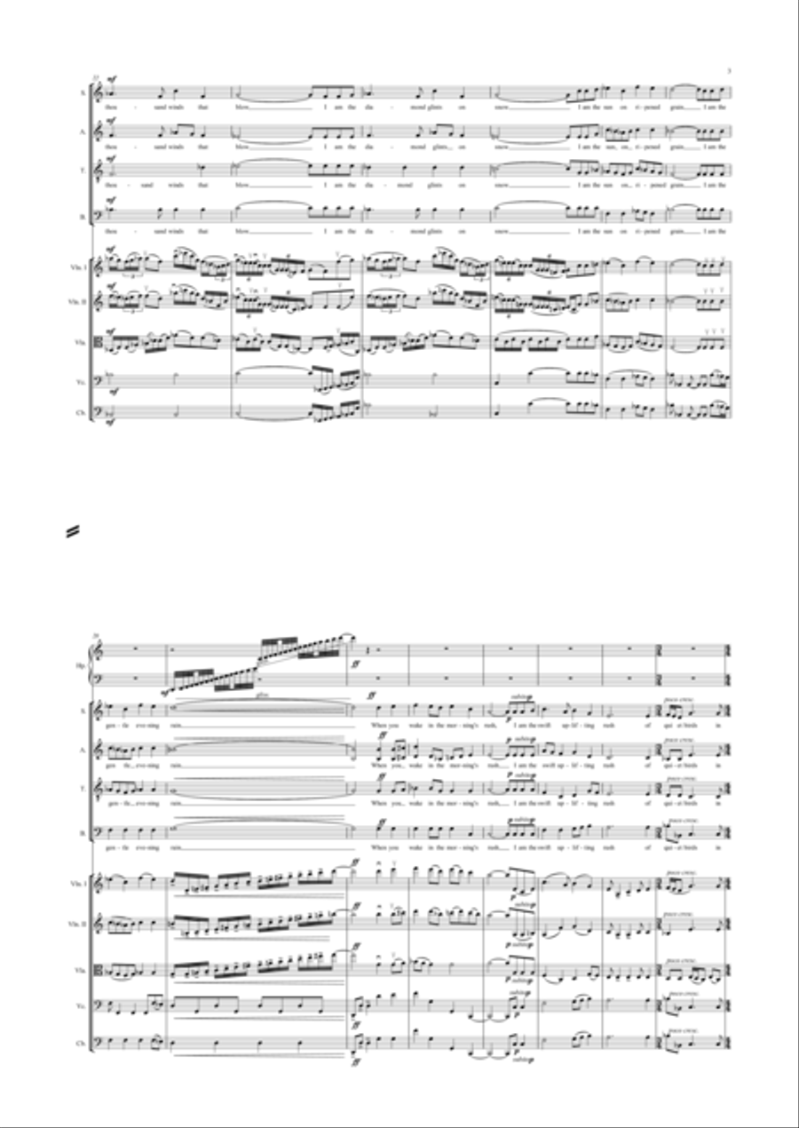 Do Not Stand At My grave and Weep 4-Part scores gallery preview page 3
