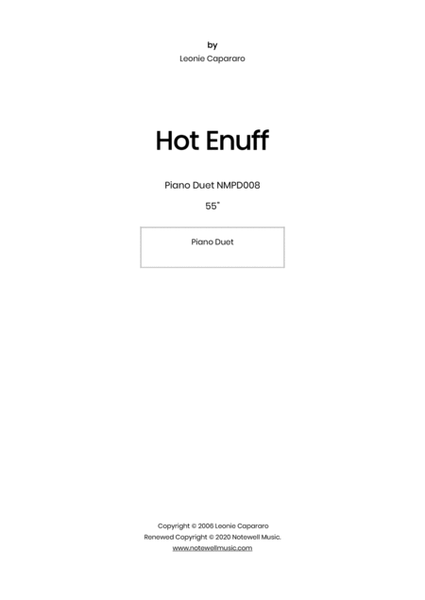 Hot Enuff (Piano duet) image number null
