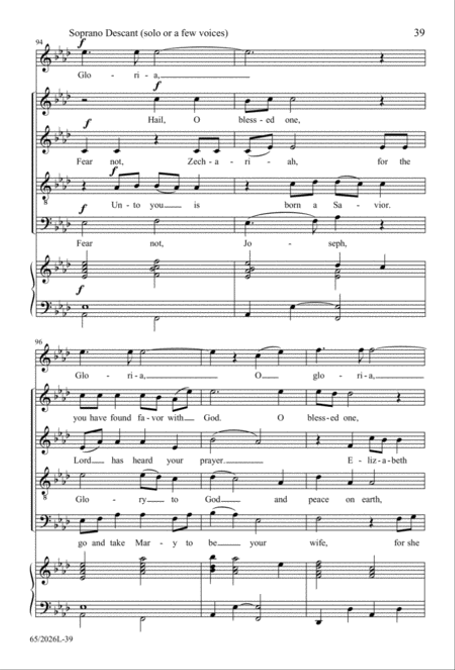 Night of the Father's Love 4-Part scores gallery preview page 40