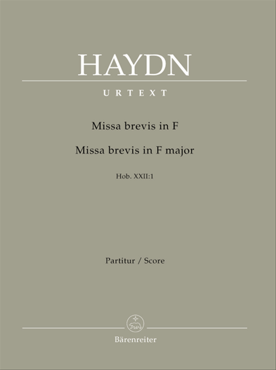 Missa brevis in F major Hob. XXII:1 4-Part scores gallery preview page 1
