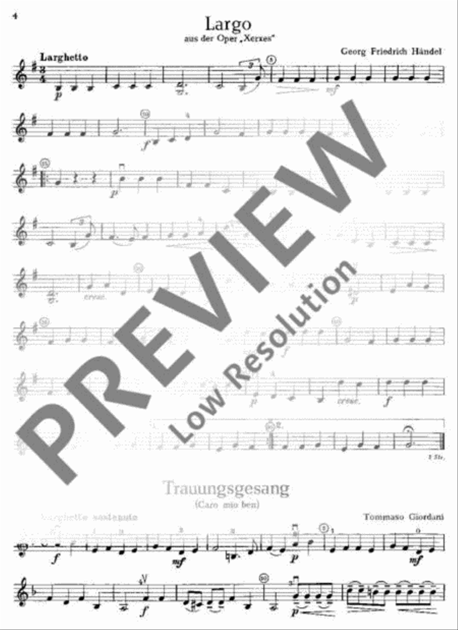 Musik zur Feier Violin scores gallery preview page 5