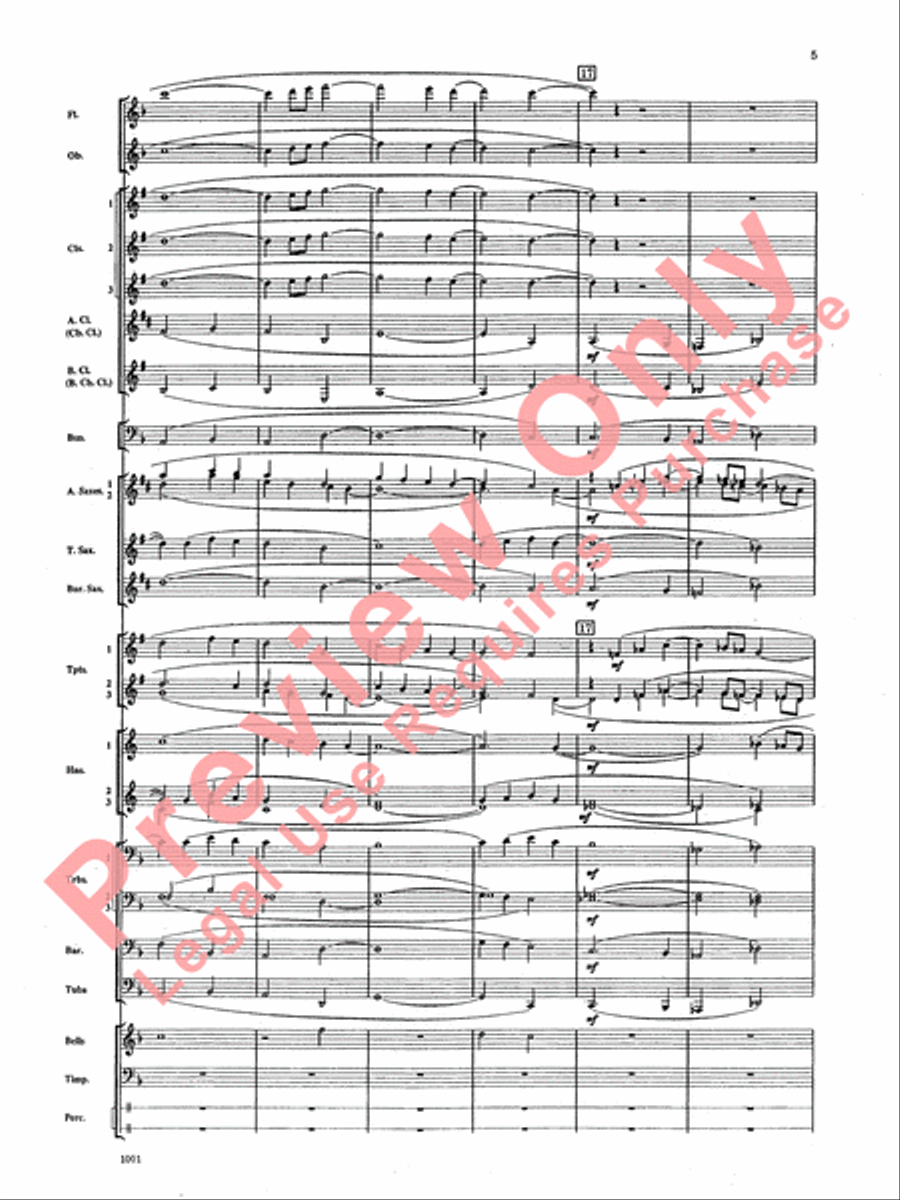 Ballad for Peace Ballad for Peace Concert Band scores gallery preview page 6