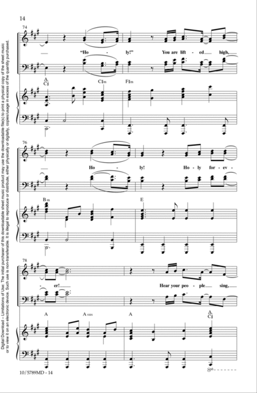 Holy Forever 4-Part scores gallery preview page 14
