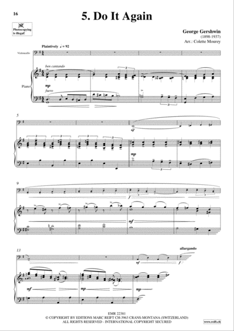 Gershwin 20 Greatest Hits Piano Accompaniment scores gallery preview page 7