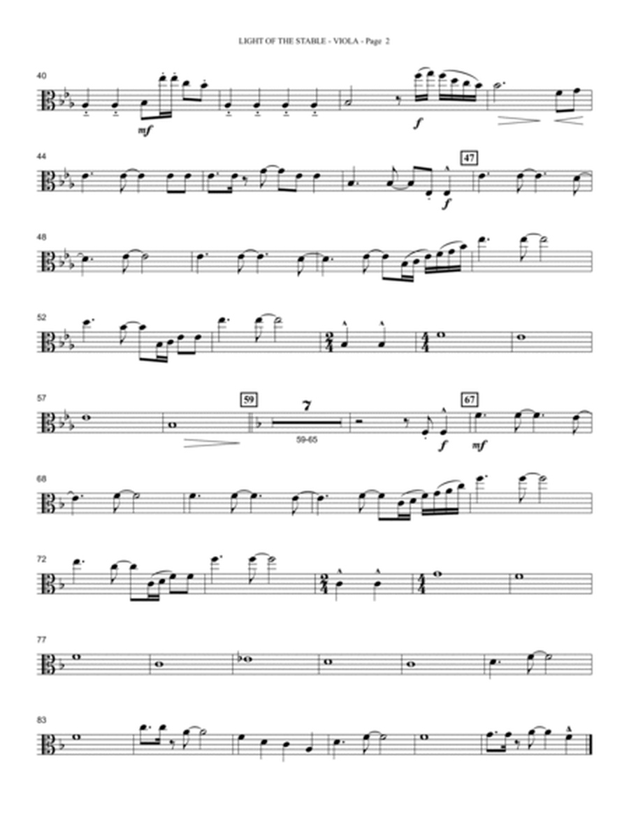 Light Of The Stable (from All Is Well) (arr. David Angerman) - Viola
