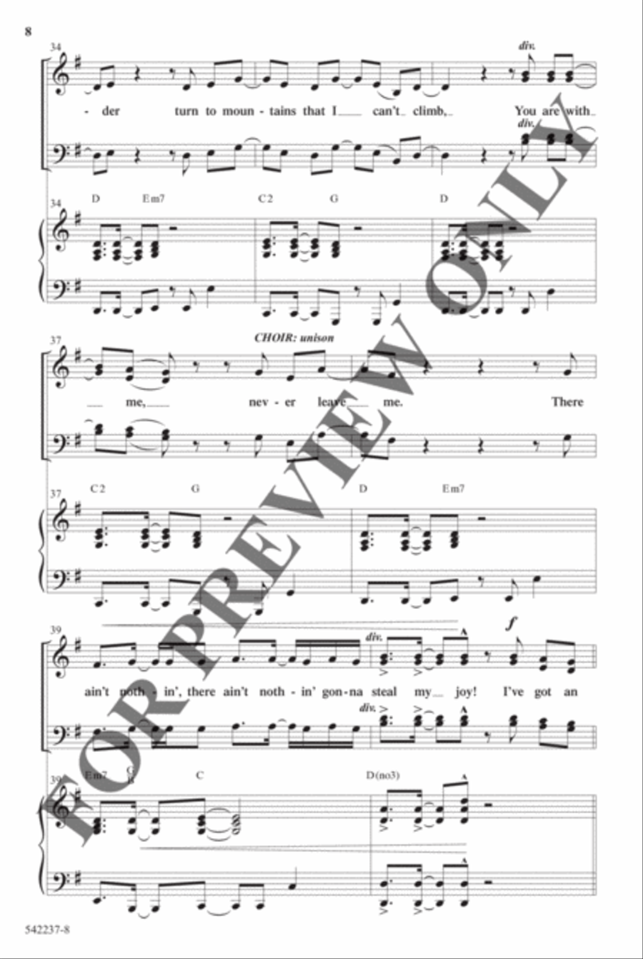 Old Church Choir - Anthem Choir scores gallery preview page 7
