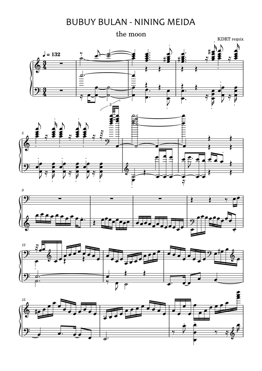 BUBUY BULAN Part scores gallery preview page 1