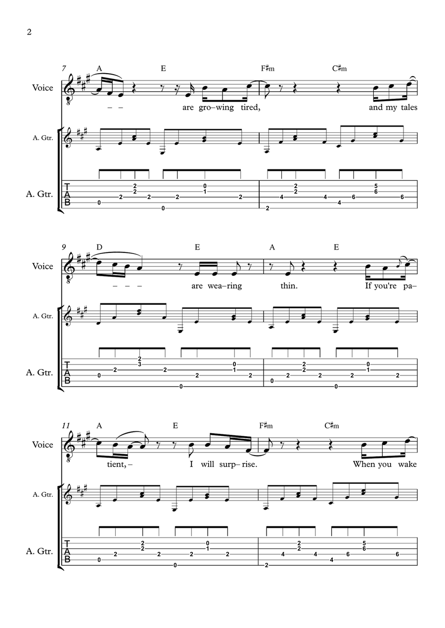 Duet Duet Acoustic Guitar scores gallery preview page 2