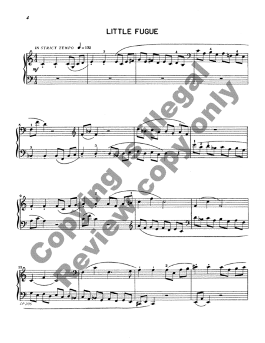 Three Short Pieces Easy Piano scores gallery preview page 4