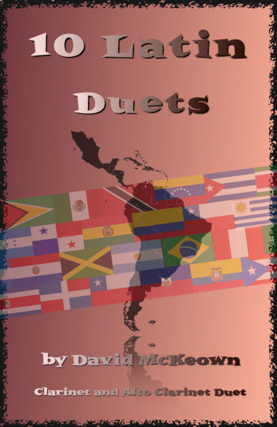 10 Latin Duets, for Clarinet and Alto Clarinet Woodwind Duet scores gallery preview page 1