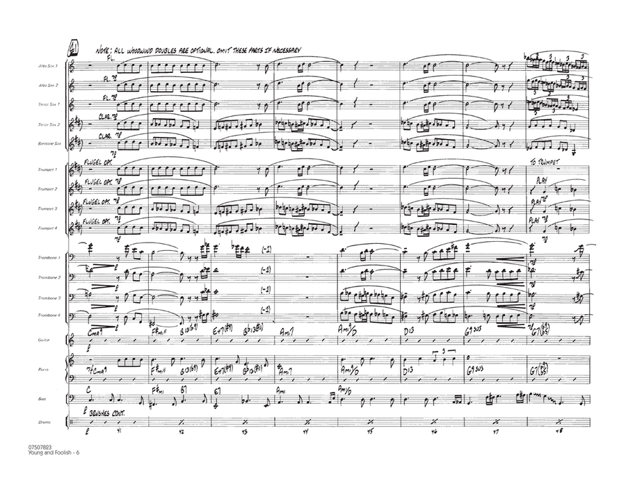 Young And Foolish - Full Score Jazz Ensemble scores gallery preview page 6