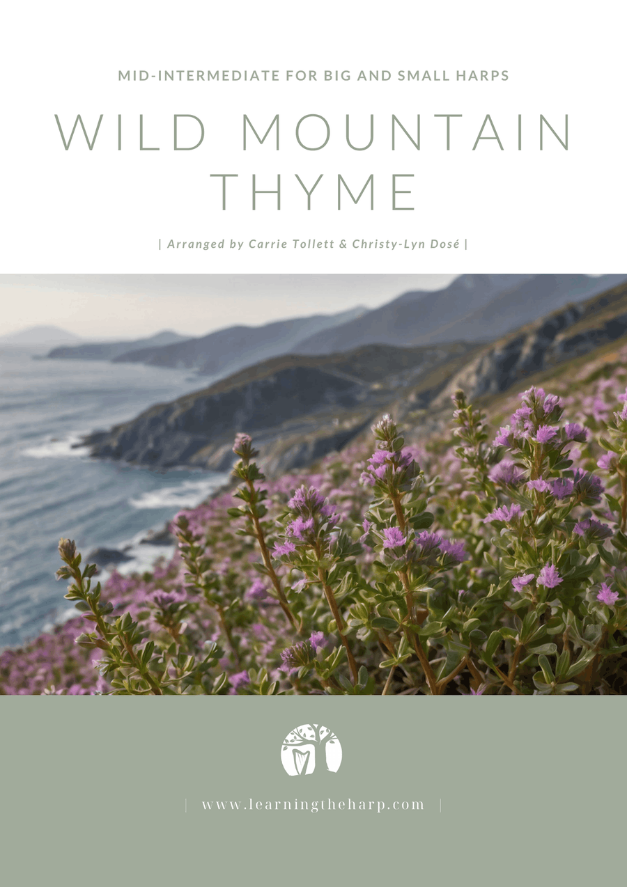 Wild Mountain Thyme by Mark Knopfler Celtic Harp - Digital Sheet Music