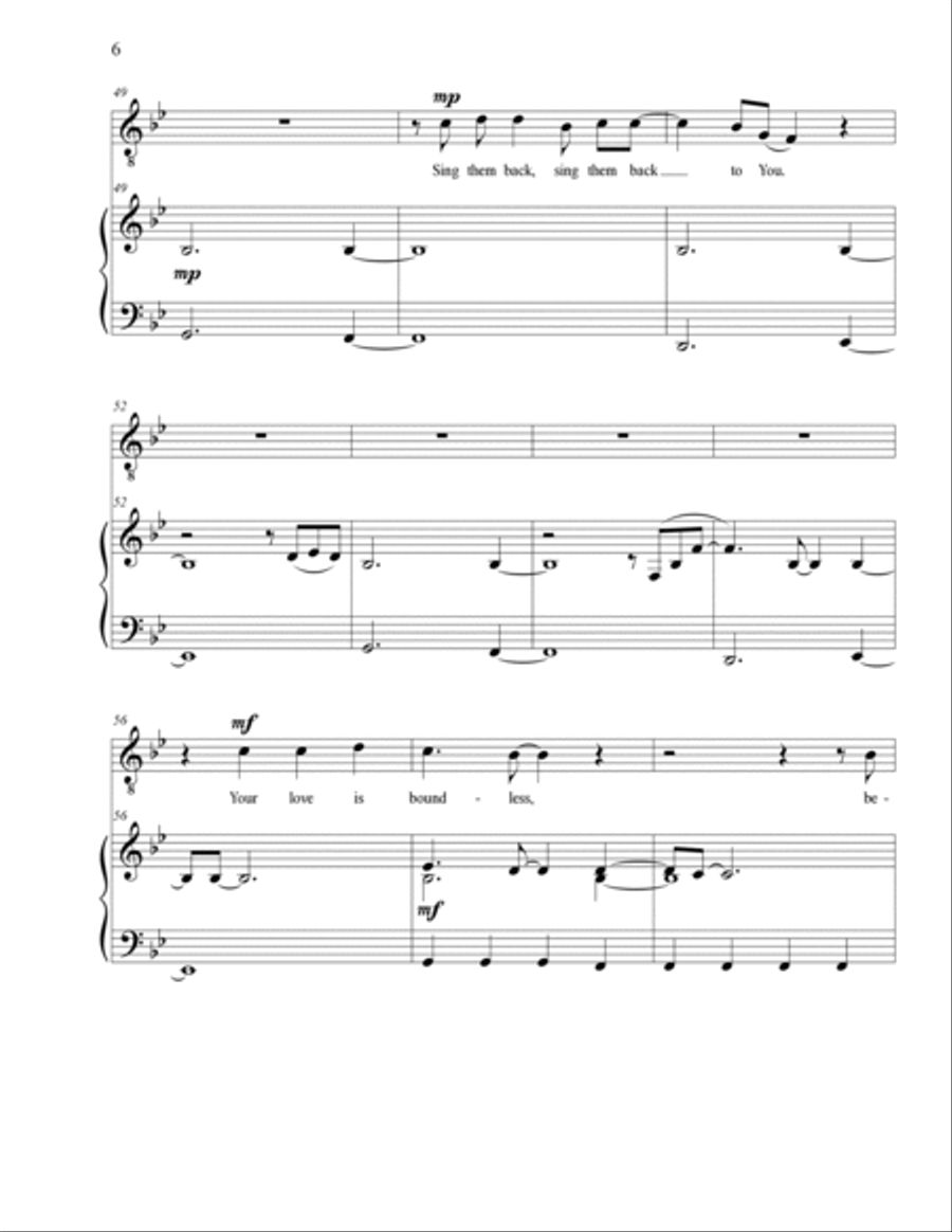 1,000 Names Voice scores gallery preview page 6