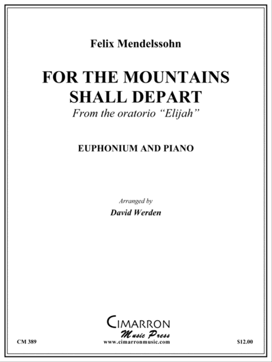 For the Mountains Shall Depart Euphonium scores gallery preview page 1