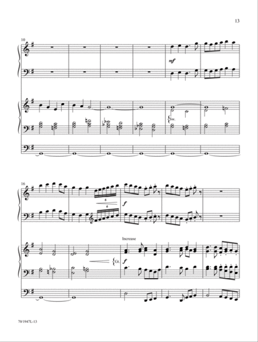 Begin the Song of Praise! Organ scores gallery preview page 7