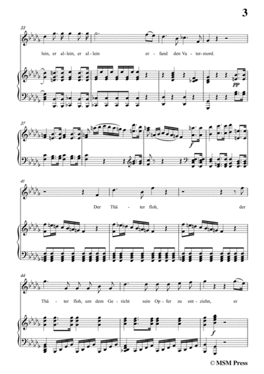 Schubert-Der Vatermörder,in b flat minor,for Voice and Piano