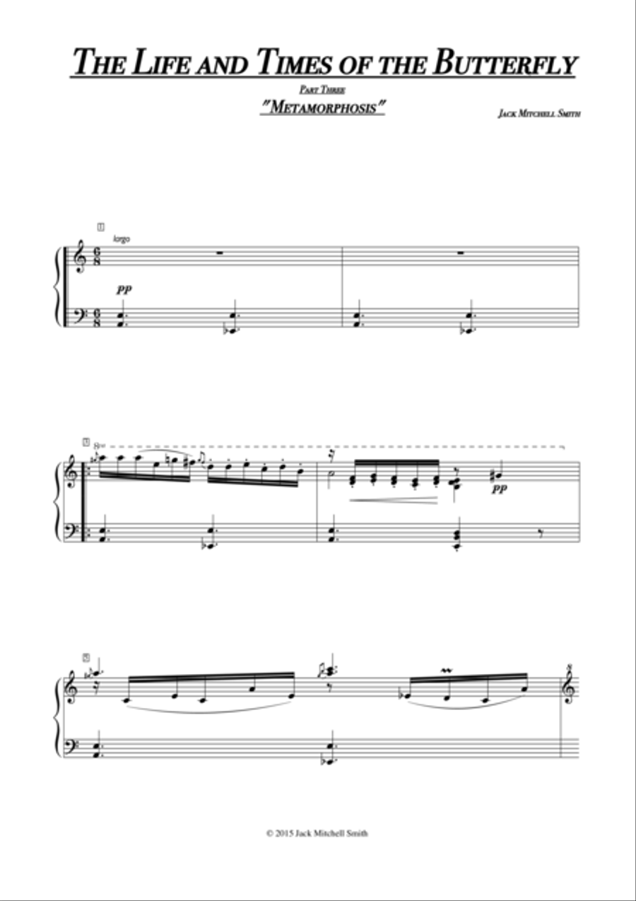 Metamorphosis Metamorphosis Piano Solo scores gallery preview page 1