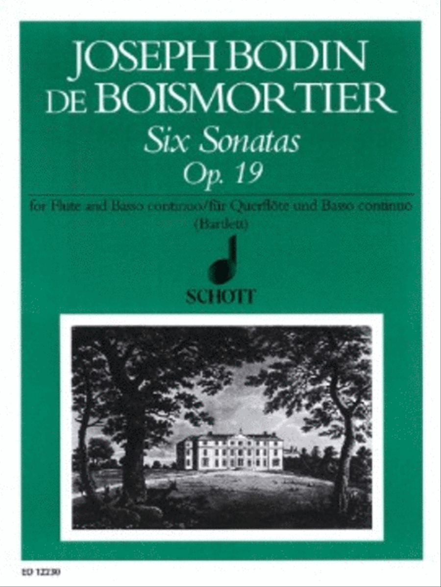 Six Sonatas, Op. 19 Flute Solo scores gallery preview page 1
