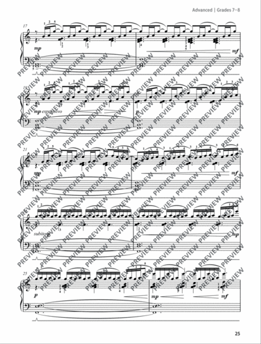 Between Dawn, Noon and Midnight Piano Solo scores gallery preview page 3
