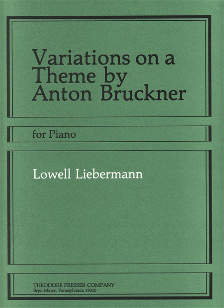 Variations On A Theme By Anton Bruckner Chamber Music scores gallery preview page 1