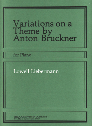Book cover for Variations On A Theme By Anton Bruckner