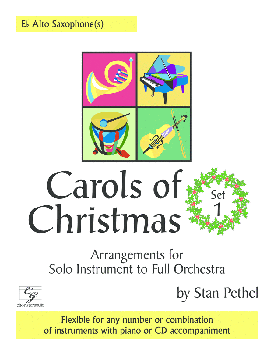 Carols of Christmas, Set 1 - Eb Alto Saxophone Alto Saxophone scores gallery preview page 1