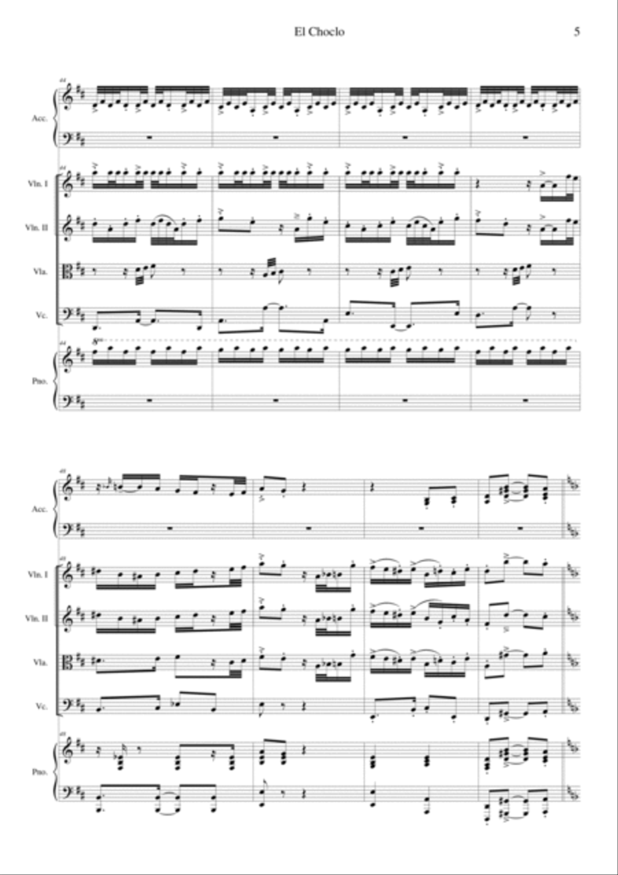 El Choclo Orchestra scores gallery preview page 5
