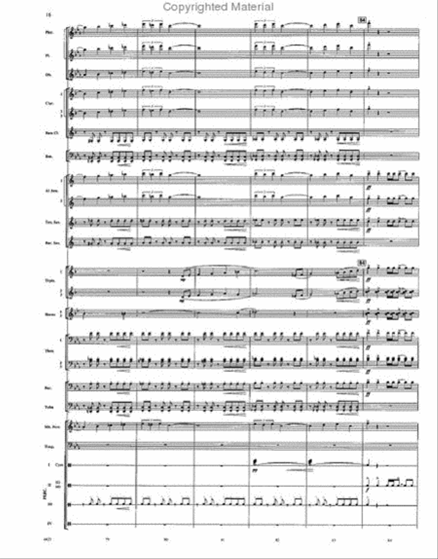 When Angels Weep Concert Band scores gallery preview page 15