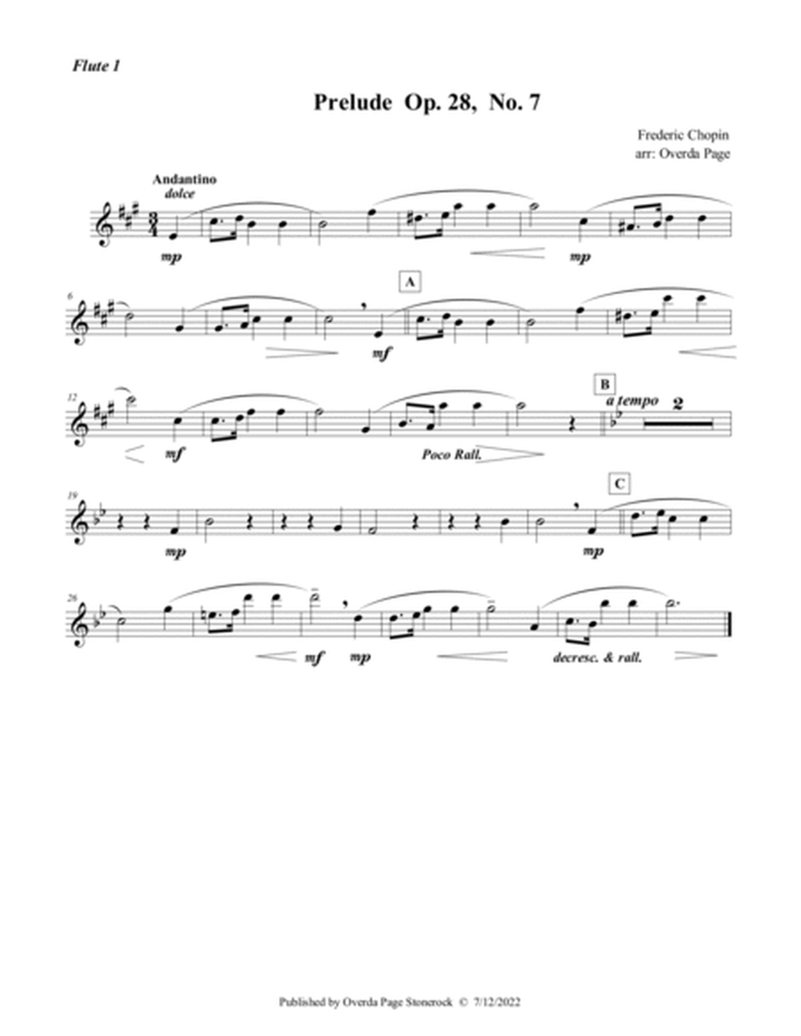 3 Preludes, Op. 28 (#6, #7, #20)