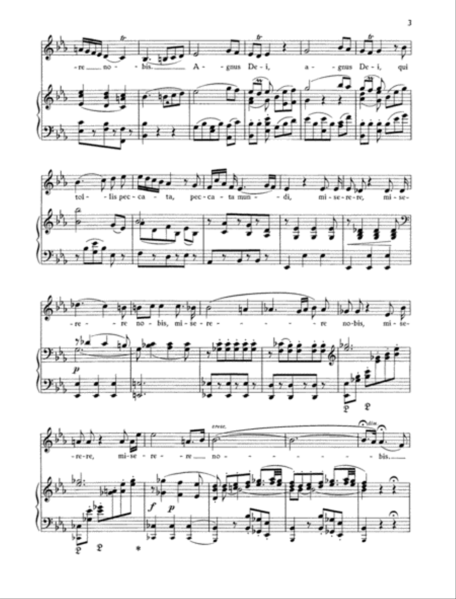 Agnus Dei KV 317 Medium Voice scores gallery preview page 2