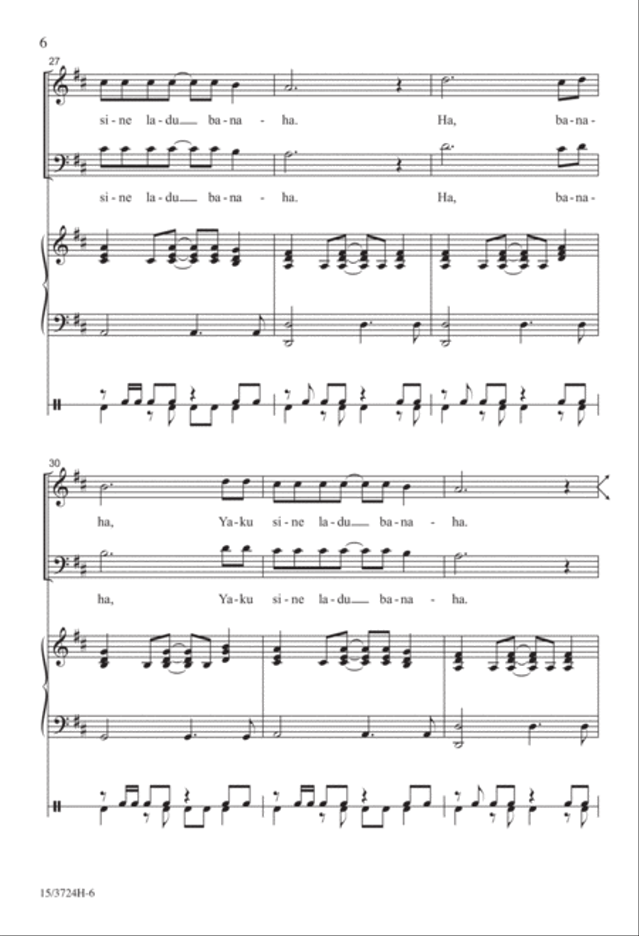 Banaha 3-Part scores gallery preview page 6