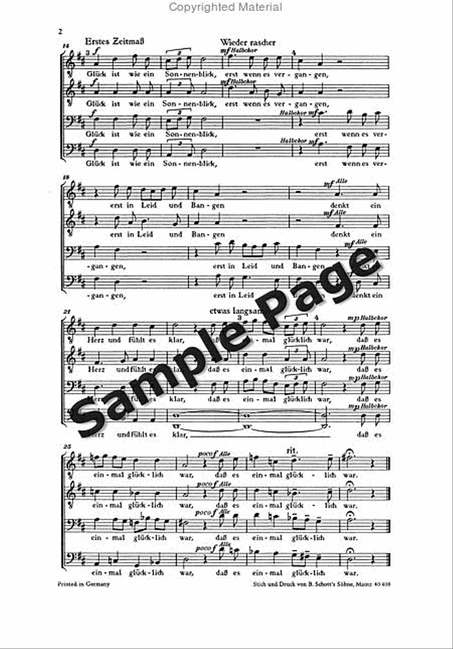 Lang H Glueck Men's Choir scores gallery preview page 3