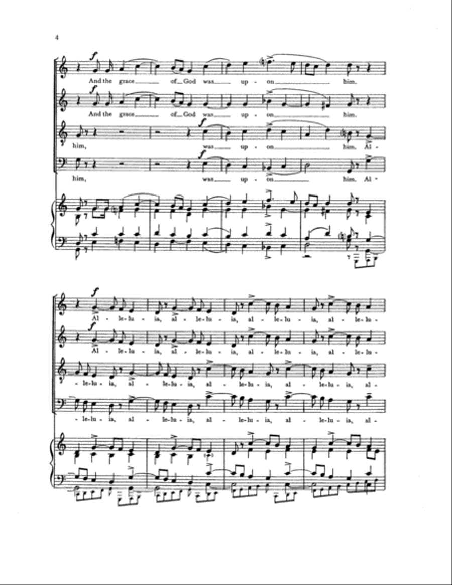 And the Child Grew 4-Part scores gallery preview page 5