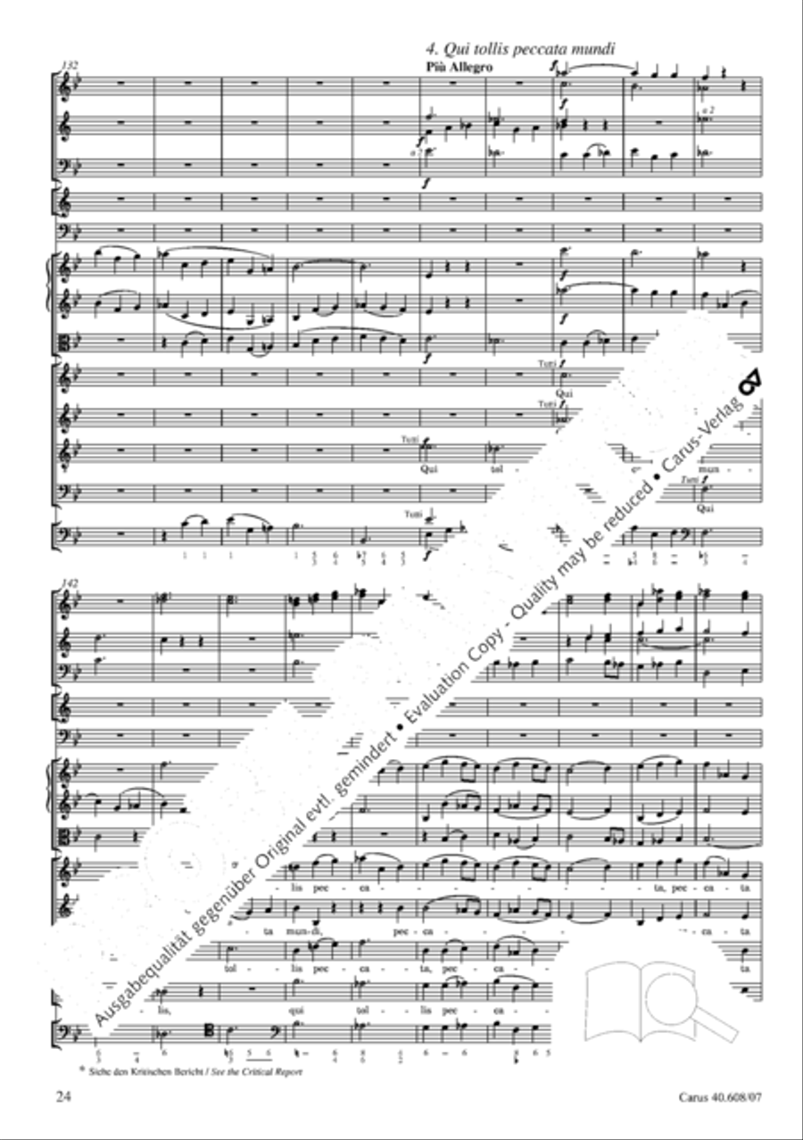 Missa Sancti Bernardi von Offida in B 4-Part scores gallery preview page 39