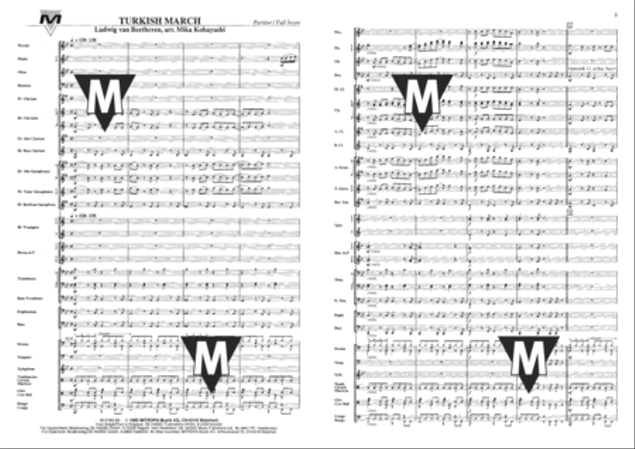 Turkish March Turkish March Concert Band scores gallery preview page 2