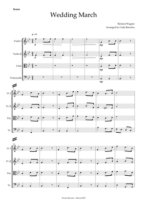 Wedding March (Wagner) Strings Quartet