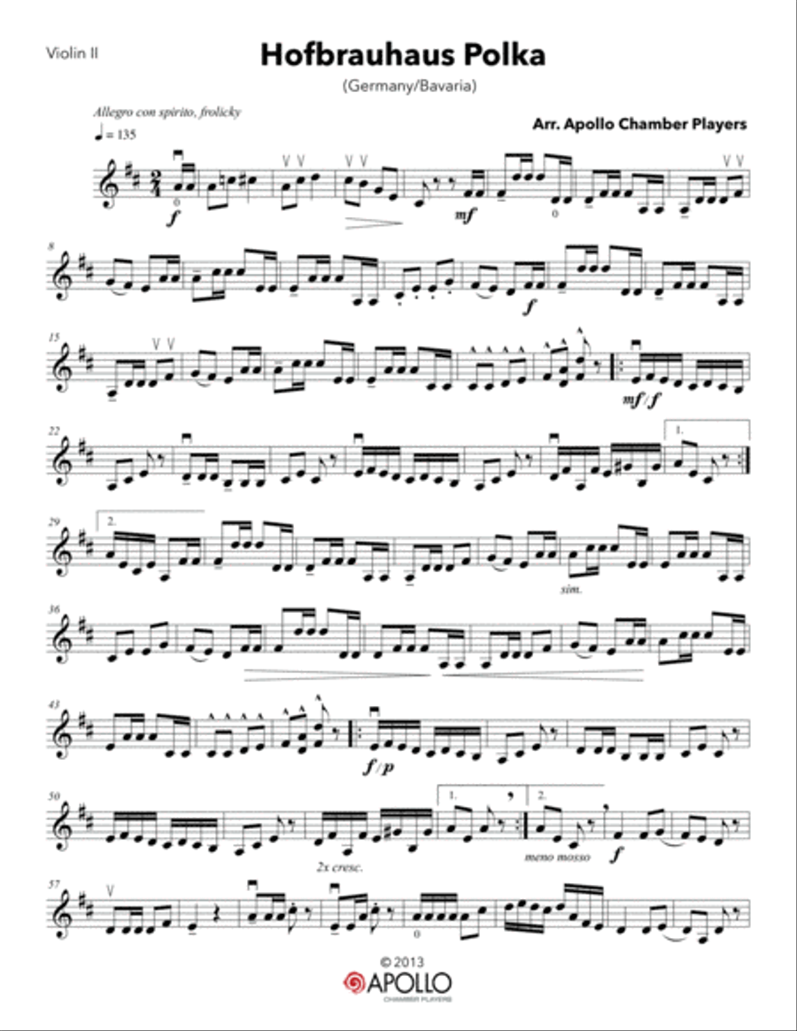 Hofbrauhaus Polka String Quartet scores gallery preview page 4