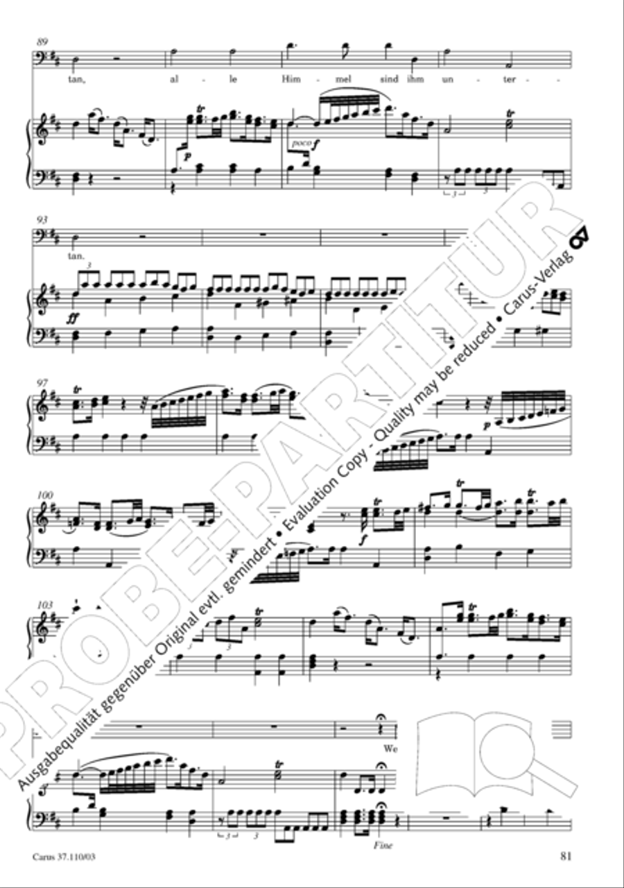 Markuspassion. Werkausgabe Reihe 1, Bd. 7 (Homilius) 4-Part scores gallery preview page 88