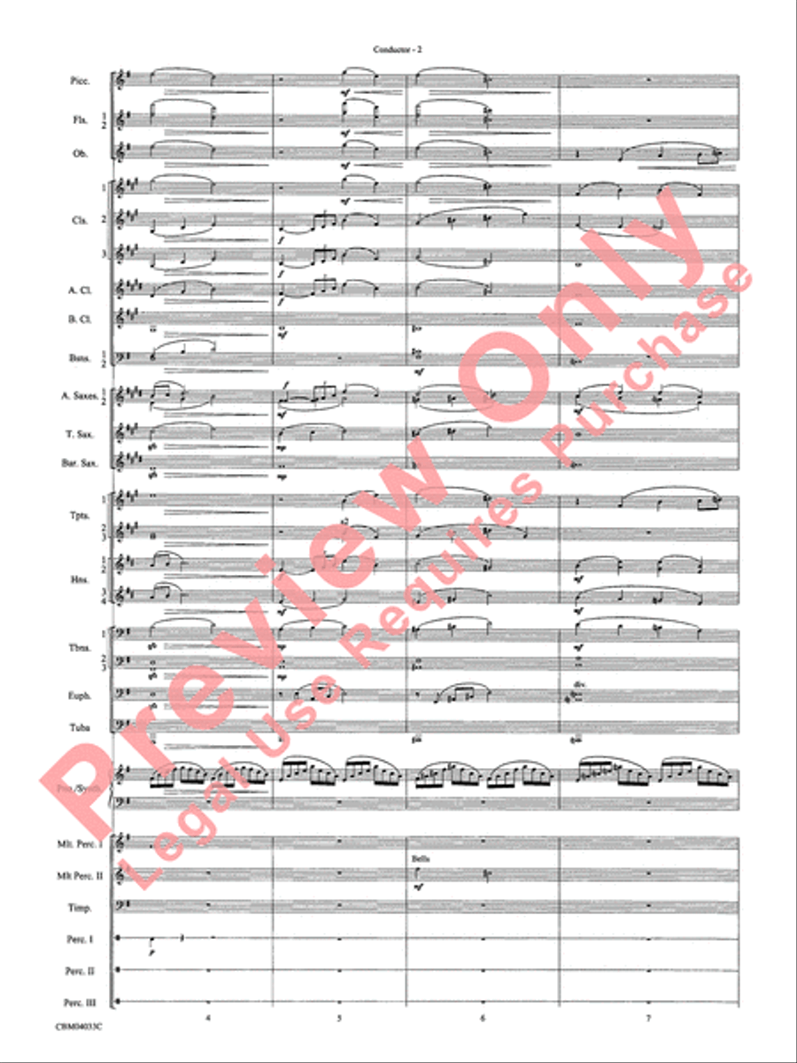 The Polar Express, Concert Suite from Concert Band scores gallery preview page 4
