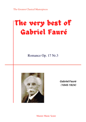 Book cover for Faure-Romance Op. 17 Nr.3