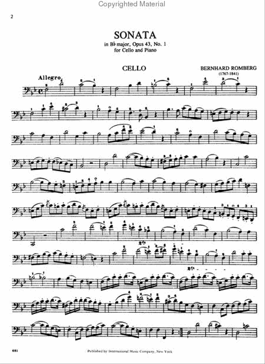 Sonata in B flat major, Op. 43 No. 1 Piano Accompaniment scores gallery preview page 2