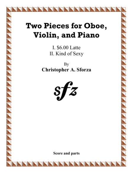 Two Pieces for Oboe, Violin, and Piano image number null