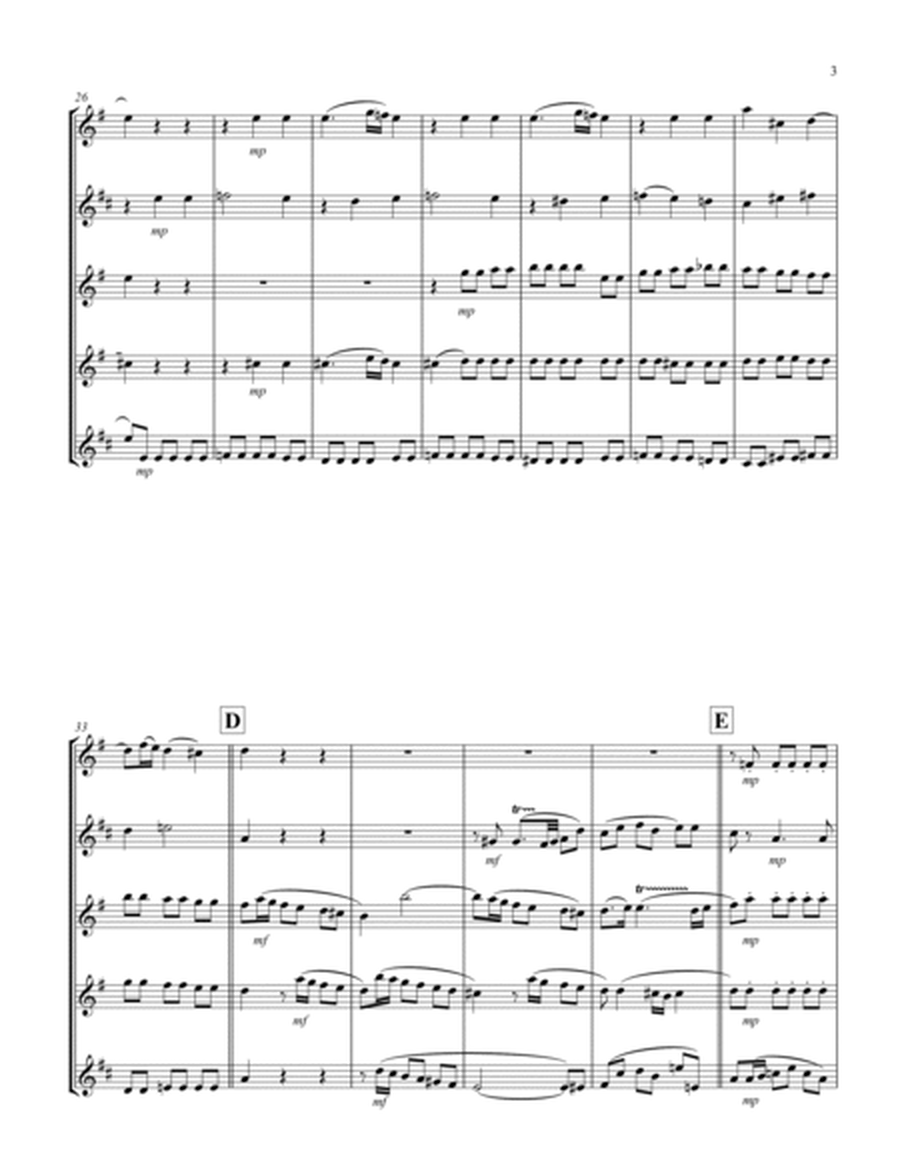 Recordare (from "Requiem") (F) (Saxophone Quintet - 1 Sop, 1 Alto, 2 Ten, 1 Bari)