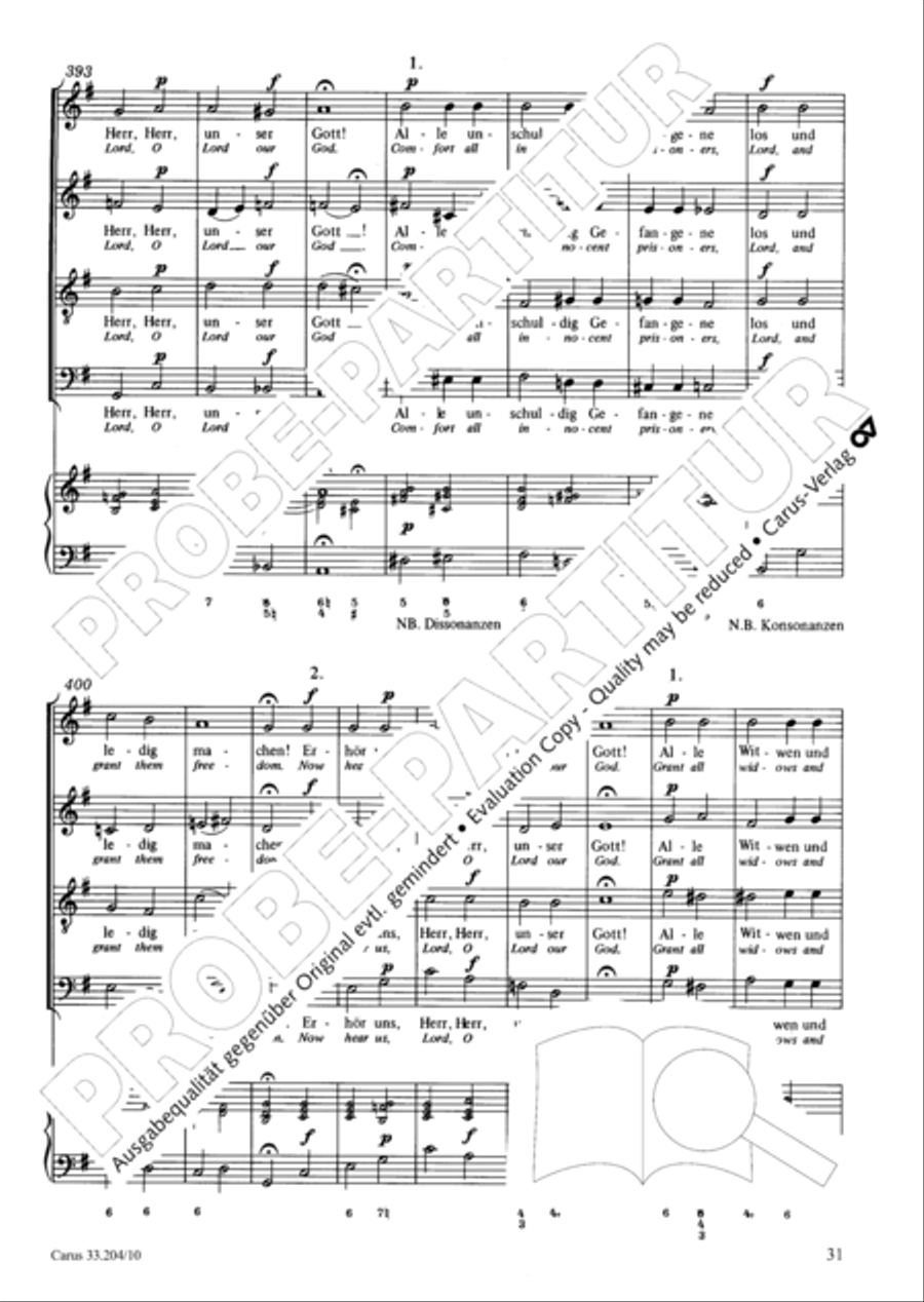 Lord of all, be merciful (Die alte Litanei 1) 4-Part scores gallery preview page 32