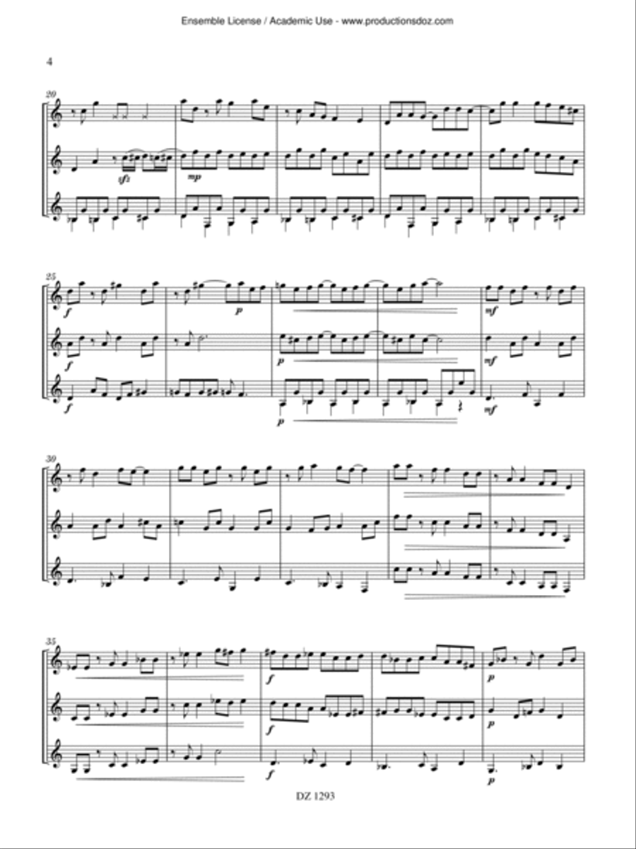 Mango tango Guitar Ensemble scores gallery preview page 4