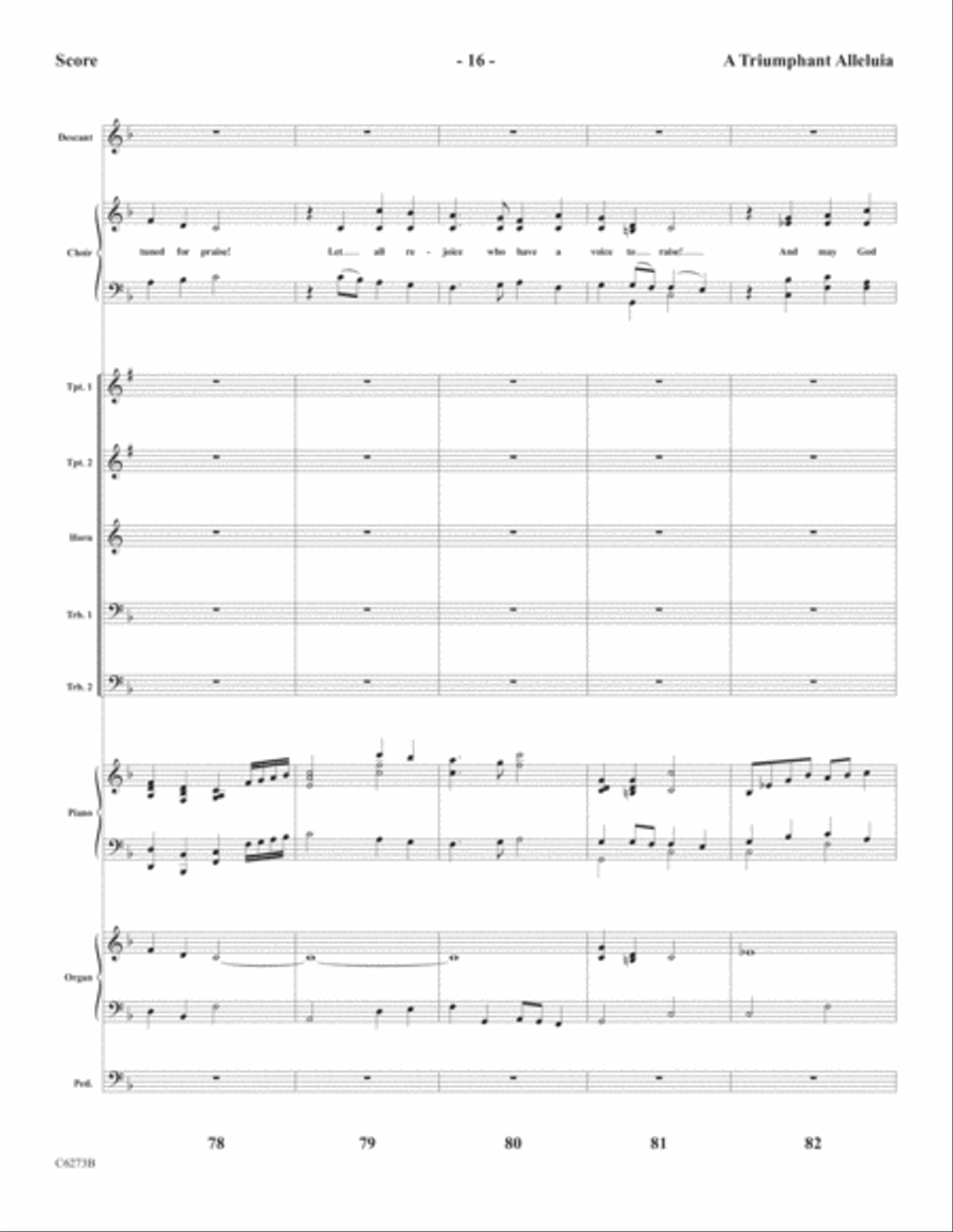 A Triumphant Alleluia Choir scores gallery preview page 18