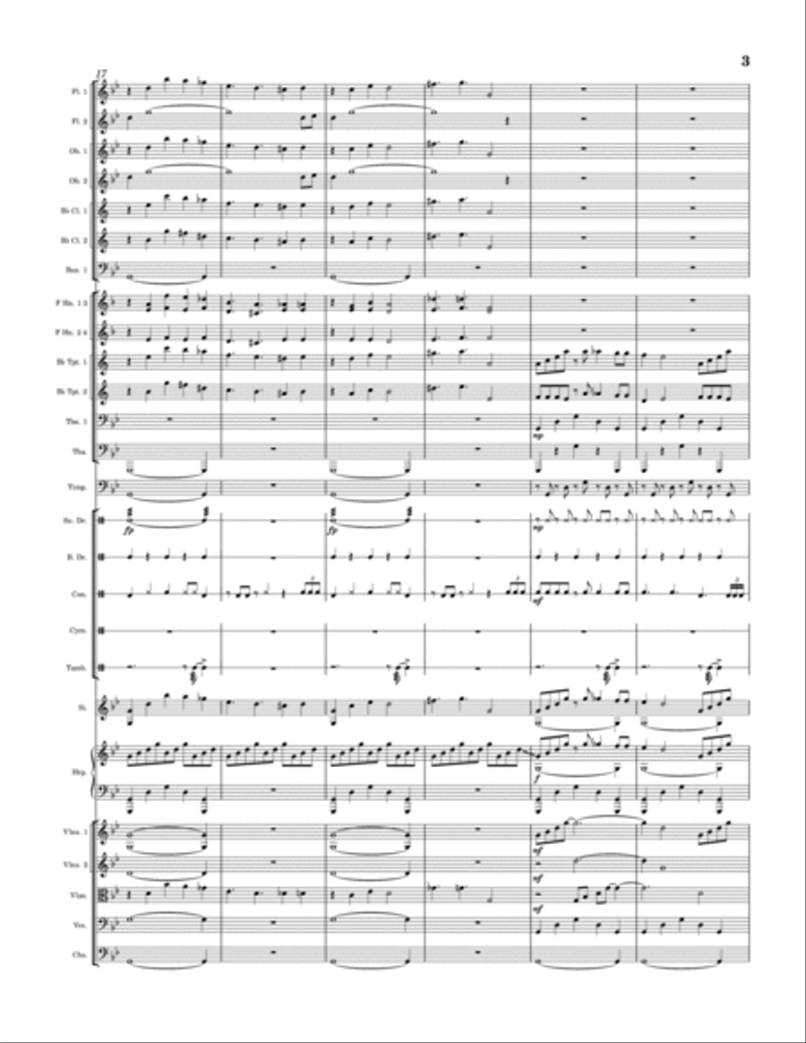 The Valley of the Dry Bones Full Orchestra scores gallery preview page 3